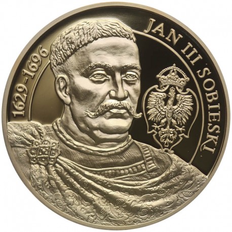 Medal, Wielcy Polacy, Jan III Sobieski 1629 _ 1696