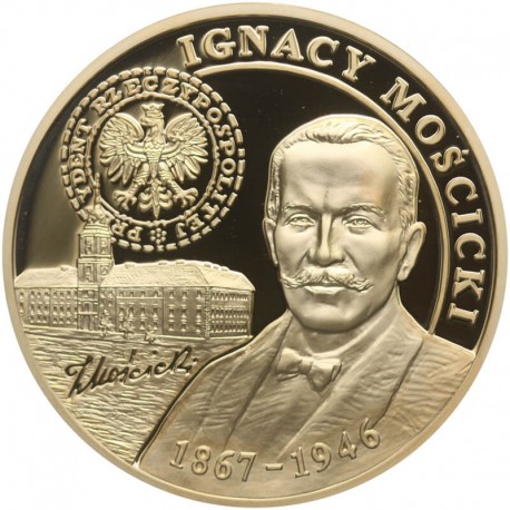 Medal, Wielcy Polacy, Ignacy Mościcki 1867 - 1946