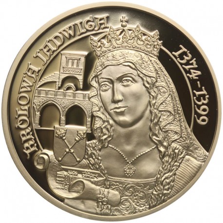 Medal, Wielcy Polacy, Królowa Jadwiga 1374 - 1399