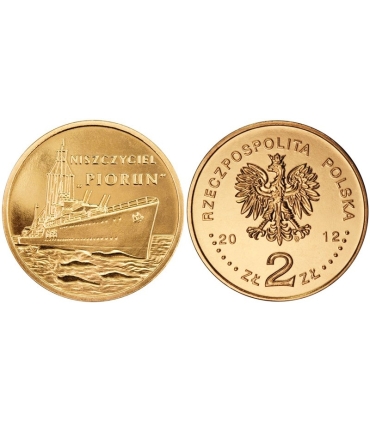 2 zł GN, Polskie okręty - Niszczyciel Piorun, 2012