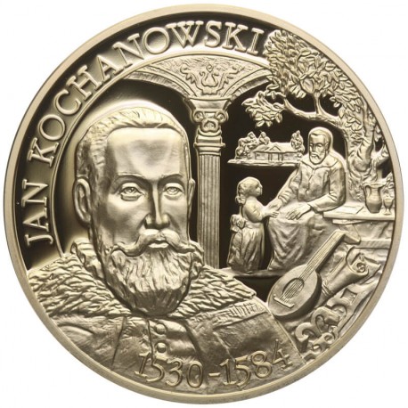 Medal, Wielcy Polacy, Jan Kochanowski 1530 - 1584