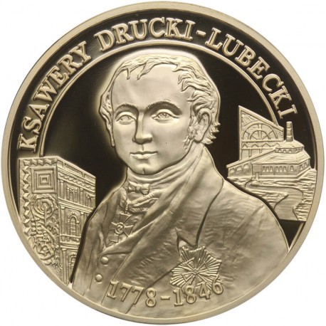 Medal, Wielcy Polacy, Ksawer Drucki-Lubecki 1778 - 1846