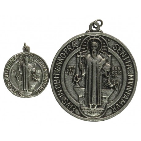 Zestaw dwóch medali Święty Benedykt