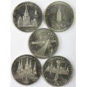 Rosja, Zestaw 5 x 1 Rubel ZSRR 1980