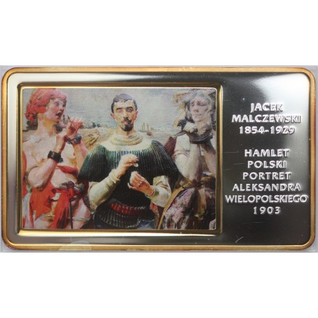 Medal Jacek Malczewski - Hamlet Polski portret Aleksandra Wielkiego 1903 (Arcydzieła Malarstwa Polskiego)