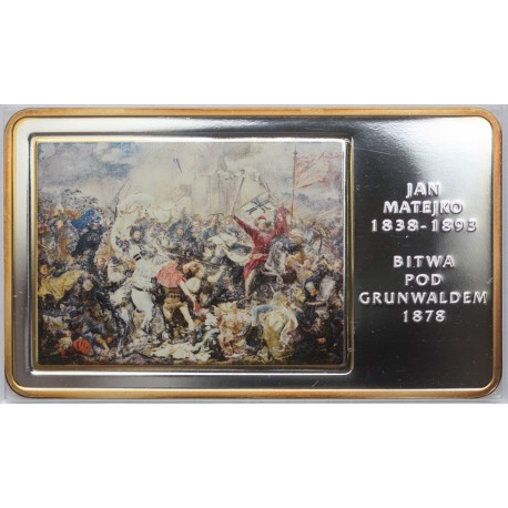 Medal Jan Matejko 1838-1893 - Bitwa pod Grunwaldem 1878 (Arcydzieła Malarstwa Polskiego)