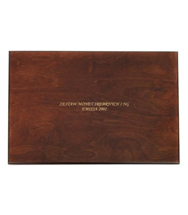 Kaseta do przechowywania monet srebrnych i 2zł GN z roku 2002