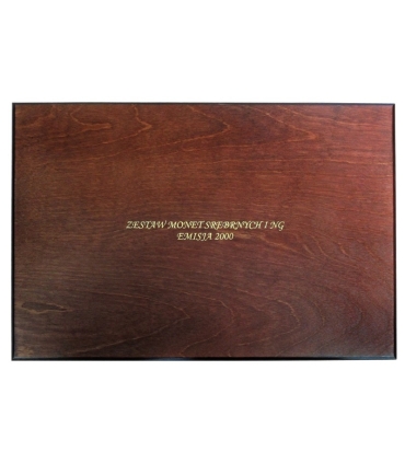 Kaseta do przechowywania monet srebrnych i 2zł GN z roku 2000
