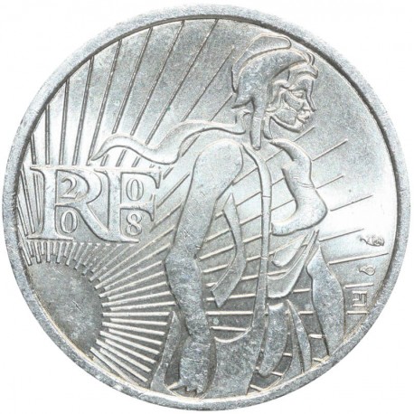 Francja 5 euro, 2008 Siewca, srebro Ag900