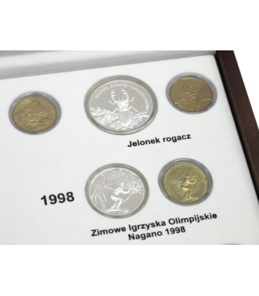 Kaseta do przechowywania monet srebrnych i 2zł GN z lat 1997-1998