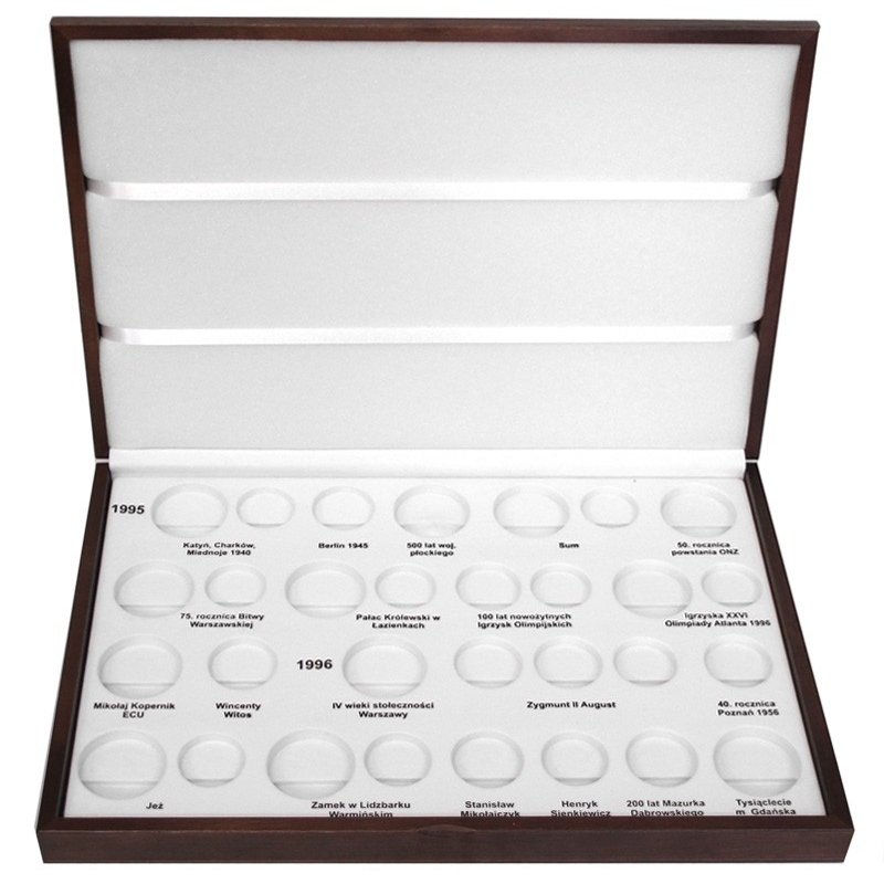 Kaseta do przechowywania monet srebrnych i 2zł GN z lat 1995-96