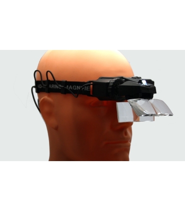 Super lupa nagłowna, 16 rodzajów powiększenia (od 1x do 28x), z podświetleniem