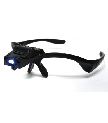 Lupa okularowa, 5 powiększeń (od 1x do 3.5x), z podświetleniem