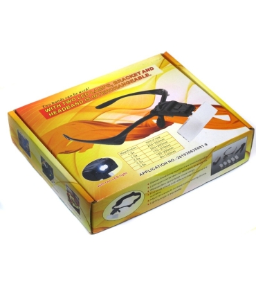 Lupa okularowa, 5 powiększeń (od 1x do 3.5x), z podświetleniem