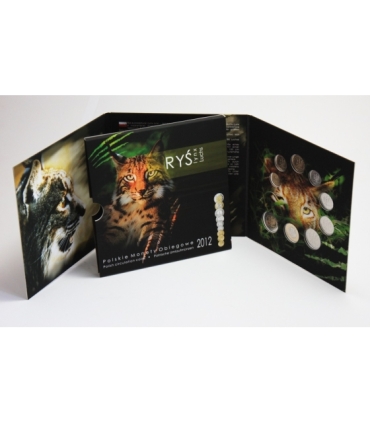 Zestaw polskich monet obiegowych 2012