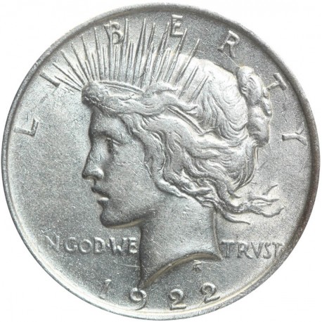 USA, 1 dolar 1922, Peace Dollar, Filadelfia, stan 3