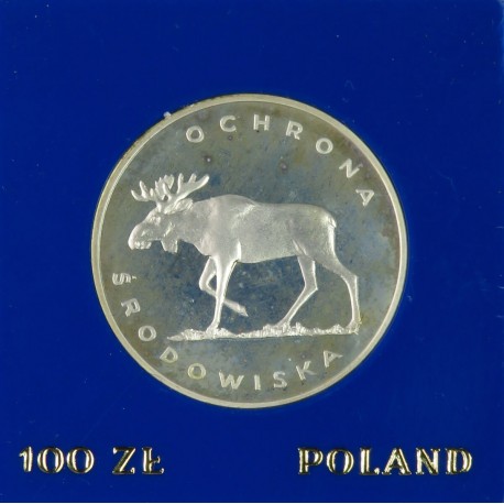 100 zł Łoś Ochrona środowiska 1978