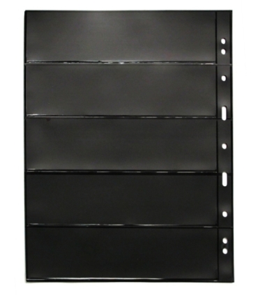 Koszulka do banknotów GRANDE, 5 okien, czarne tło