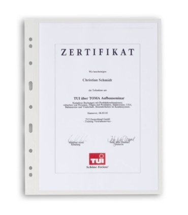 Koszulka do banknotów GRANDE, 1 okno, przezroczysta