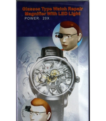 Lupa nagłowna (20x) z podświetleniem