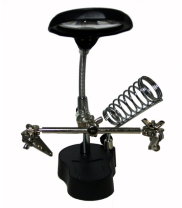 Lupa profesjonalna typu trzecia ręka z podświetleniem