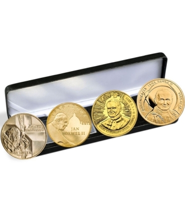 4x2 zł Kanonizacja, Beatyfikacja, Pontyfikat + etui nobile