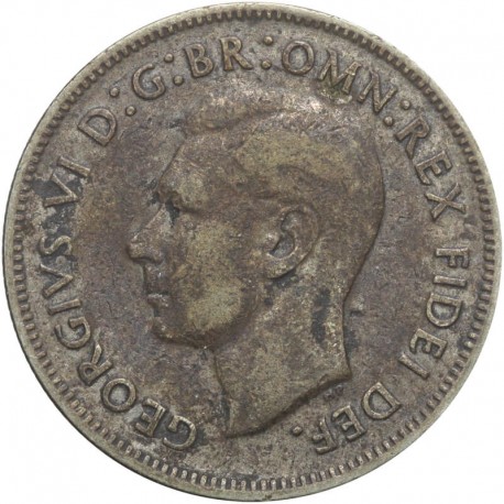 Australia 1 szyling, 1960, srebro, stan 3