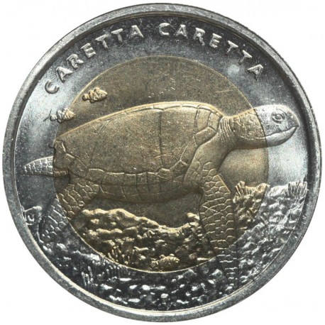 Turcja 1 lira, 2009 Żółw morski