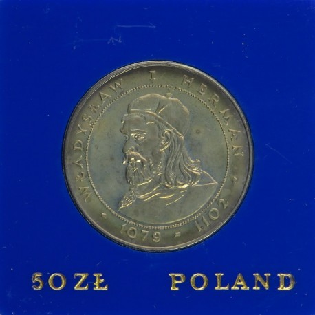 50 zł Mieszko I, 1979, w kapslu NBP