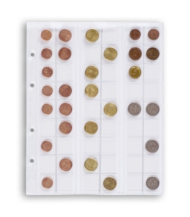Koszulka OPTIMA na 54 monety o średnicy do 20 mm, przezroczysta
