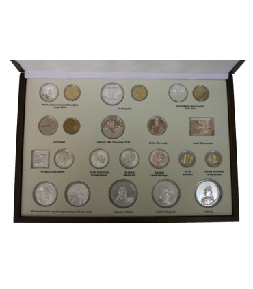 Kaseta do przechowywania monet srebrnych i 2zł GN z roku 2014