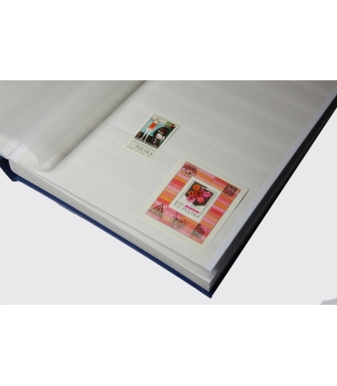 Klaser na znaczki 32 strony Leuchtturm, kolor niebieski