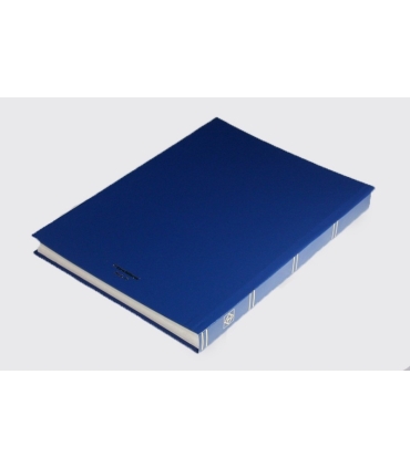 Klaser na znaczki 32 strony Leuchtturm, kolor niebieski