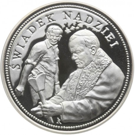 Medal, Jan Paweł II świadek nadziei, srebro
