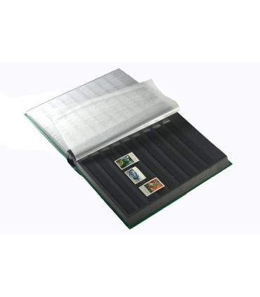 Klaser na znaczki 64 strony Leuchtturm, kolor czerwony