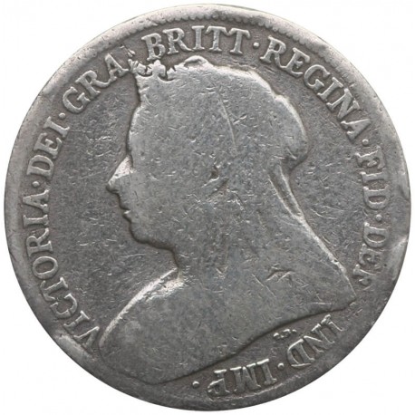 Wielka Brytania 1 szyling, 1895, srebro