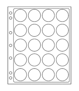 Twarda koszulka ENCAP Leuchtturm na 20 monet 38-40 mm