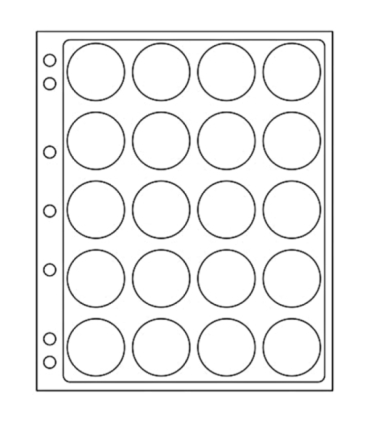 Twarda koszulka ENCAP Leuchtturm na 20 monet 38-40 mm