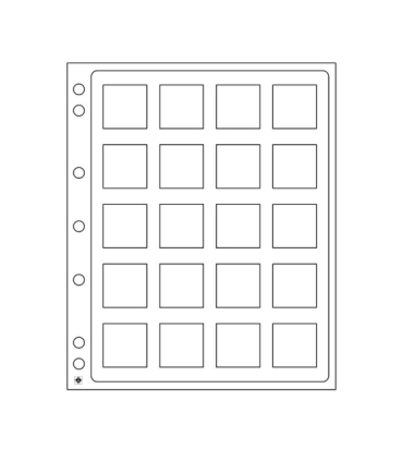 Twarda koszulka GRANDE na 20 monet w kapsułach quadrum