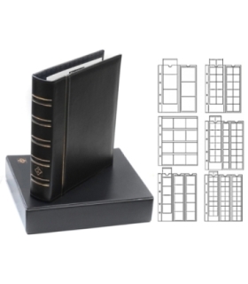 Album Leuchtturm Optima czarny do przechowywania 256 monet, MIX