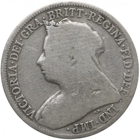Wielka Brytania 1 szyling, 1896, srebro