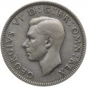 Wielka Brytania 1 szyling, 1938, srebro