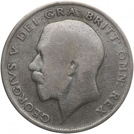 Wielka Brytania ½ korony, 1922, srebro