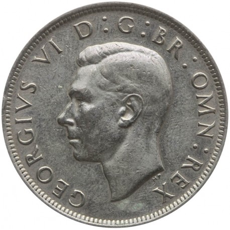 Wielka Brytania ½ korony, 1942, srebro