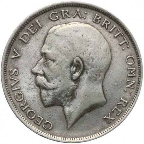 Wielka Brytania ½ korony, 1916, srebro