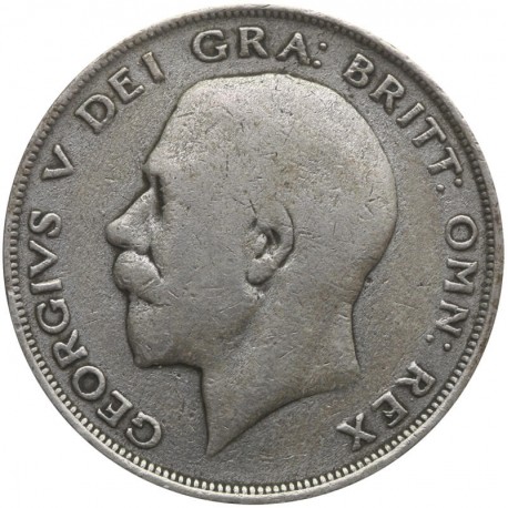 Wielka Brytania ½ korony, 1921, srebro