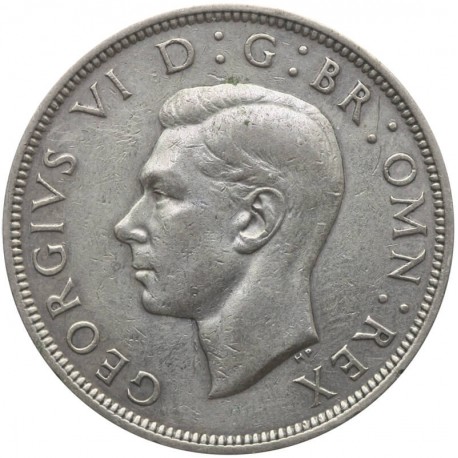 Wielka Brytania ½ korony, 1939, srebro
