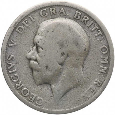 Wielka Brytania 2 szylingi (floren, florin), 1928, srebro