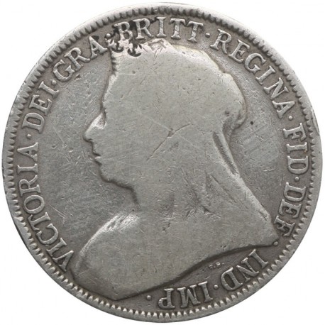 Wielka Brytania 2 szylingi (floren, florin), 1895, srebro