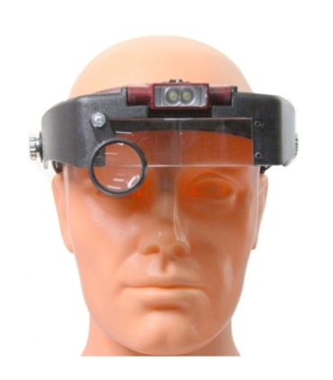 Lupa nagłowna (1.5x, 3x, 8.5x, 10x) z podświetleniem